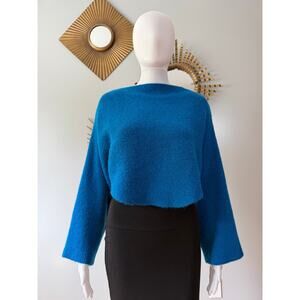 Blue High & Low Sweater